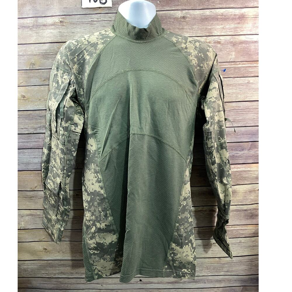 Army Combat Shirt Mens M Green Camo Flame Resistant Team Soldier Certified Gear
